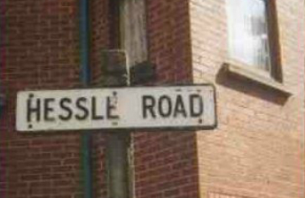 Hessle Road sign