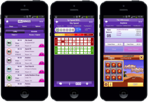 Mobile bingo screenshots