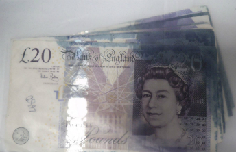 stained bank notes