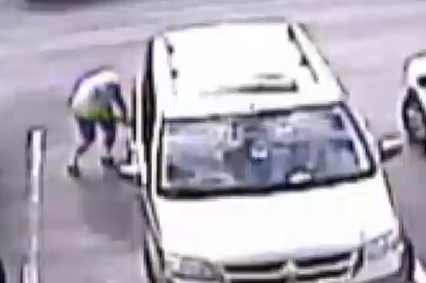 Man Slashes Van Tyres